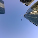 Crane amongst skyscrapers