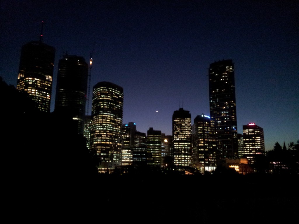 New Moon over Brisbane