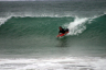 Bodyboarder on a wave