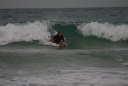 Bodyboard on the break